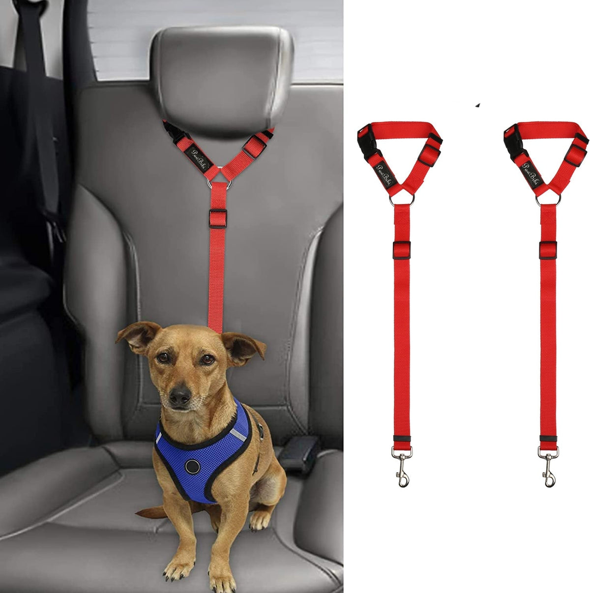 Black Friday 50% OFF - 🎁2 Pack Headrest Car Dog Safety Seatbelt