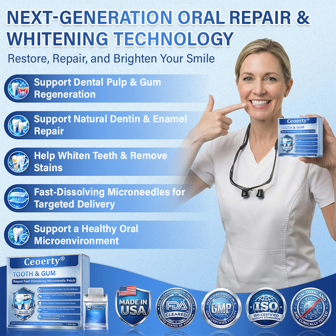 Tooth & Gum Care Fast-Dissolving Microneedle Patch -