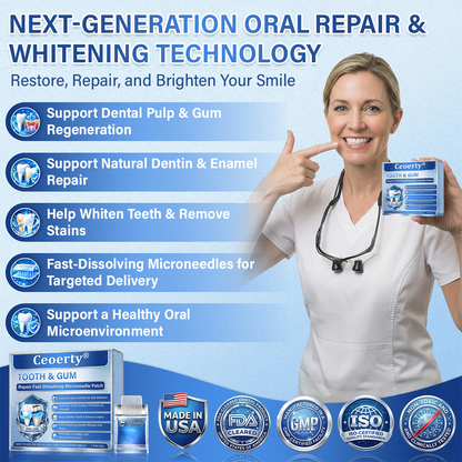 Tooth & Gum Care Fast-Dissolving Microneedle Patch -