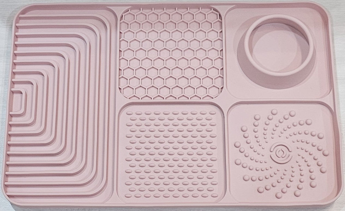 Multifunction Silicone Slow Feeder Trays For Pups and Cats - Assorted Styles/Colours