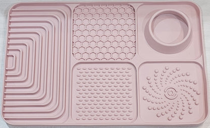 Multifunction Silicone Slow Feeder Trays For Pups and Cats - Assorted Styles/Colours