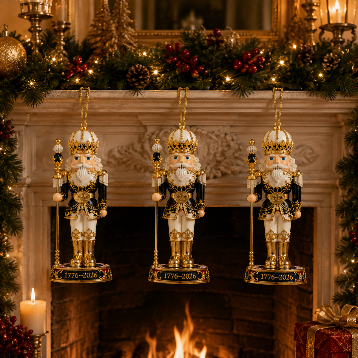 2026 America 250th Anniversary Nutcracker King Christmas Ornament – Commemorative Keepsake