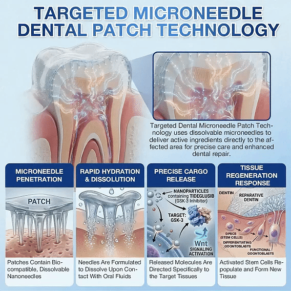 Tooth & Gum Care Fast-Dissolving Microneedle Patch -