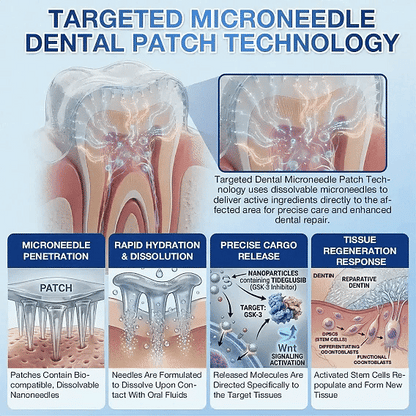 Tooth & Gum Care Fast-Dissolving Microneedle Patch -