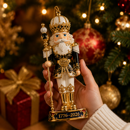 2026 America 250th Anniversary Nutcracker King Christmas Ornament – Commemorative Keepsake