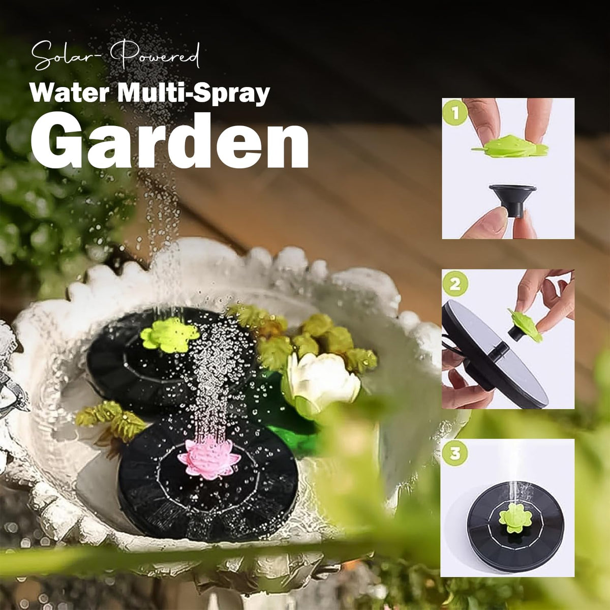 Solar Bird Bath Fountain Pump (MV-039)