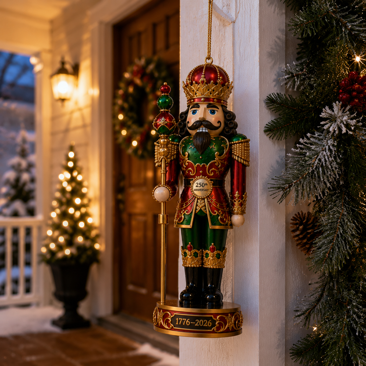 2026 America 250th Anniversary Nutcracker King Christmas Ornament – Commemorative Keepsake