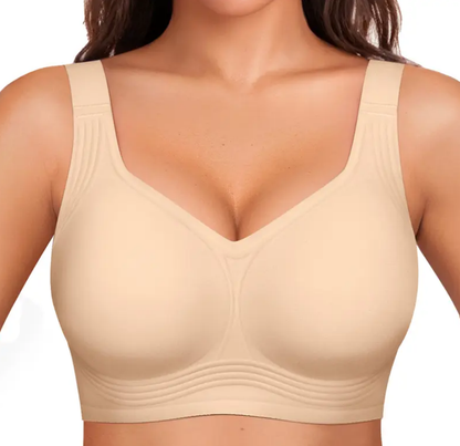Women Jelly Bras Wirefree Full Coverage No Underwire Everyday Bras Comfortable Wireless Padded Tshirt Bra