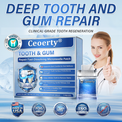 Tooth & Gum Care Fast-Dissolving Microneedle Patch -