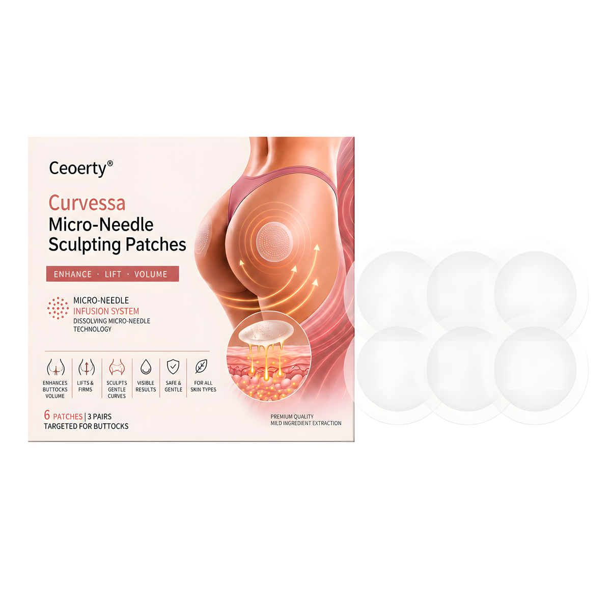 Curvessa Micro-Needle Sculpting Patches