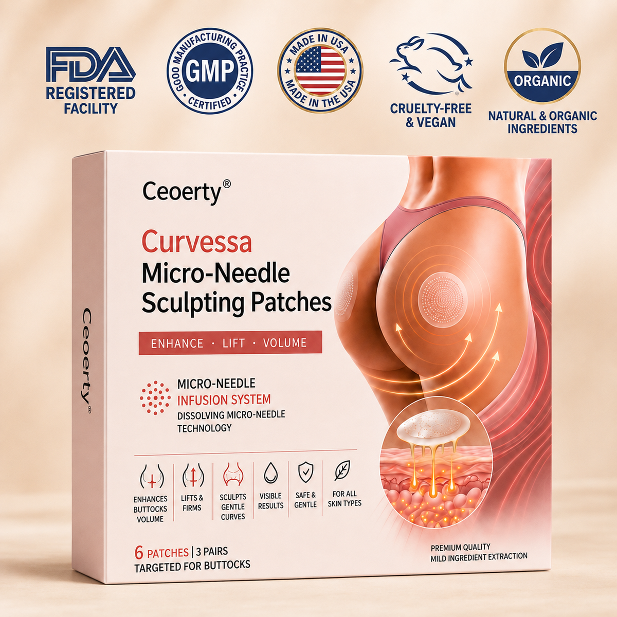 Curvessa Micro-Needle Sculpting Patches