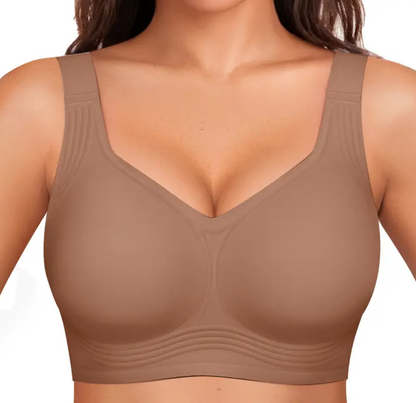Women Jelly Bras Wirefree Full Coverage No Underwire Everyday Bras Comfortable Wireless Padded Tshirt Bra