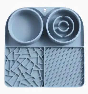 Multifunction Silicone Slow Feeder Trays For Pups and Cats - Assorted Styles/Colours