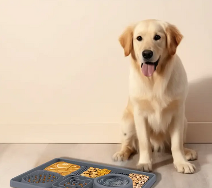 Multifunction Silicone Slow Feeder Trays For Pups and Cats - Assorted Styles/Colours
