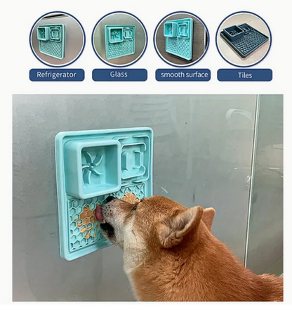 Multifunction Silicone Slow Feeder Trays For Pups and Cats - Assorted Styles/Colours
