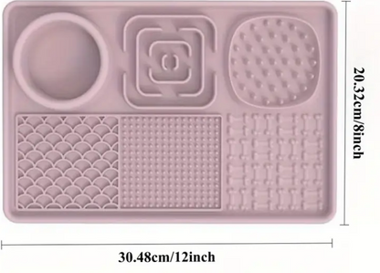 Multifunction Silicone Slow Feeder Trays For Pups and Cats - Assorted Styles/Colours