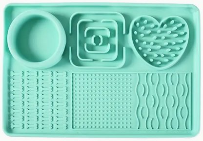 Multifunction Silicone Slow Feeder Trays For Pups and Cats - Assorted Styles/Colours