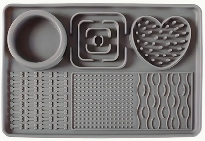 Multifunction Silicone Slow Feeder Trays For Pups and Cats - Assorted Styles/Colours