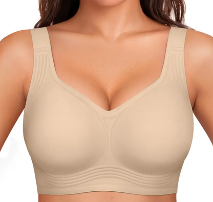 Women Jelly Bras Wirefree Full Coverage No Underwire Everyday Bras Comfortable Wireless Padded Tshirt Bra